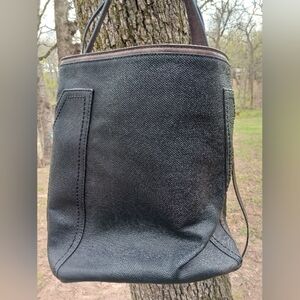 Large Black Bucket Handbag